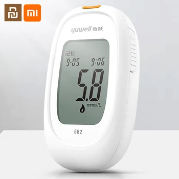 

xiaomi youpin blood glucose meter with test paper needle lancet medical diabetes tester monitoring system