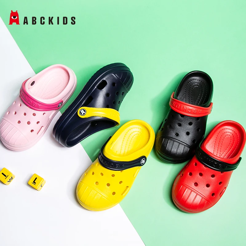 ABCkids/Новинка Летние мюли для мальчиков и девочек Детские Нескользящие пляжные