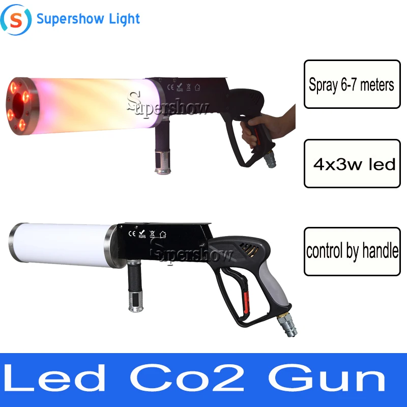 Handheld Led co2 gun RGB Jet machine Special Effects co2 dj stage Gun