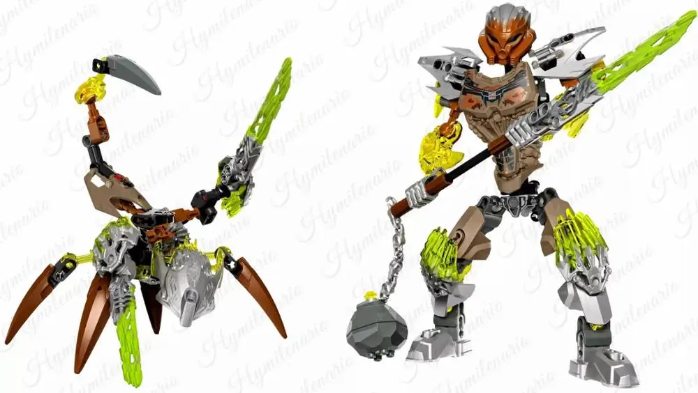 Фабрика Hero BIONICLE Pohatu Uniter of Stone And Ketar Mask робот фигурки солдаты строительные блоки