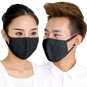 

2020 Unisex Cotton Face Mask Dustproof Reusable Breathing Black Dust Pollution Mouth Cover Cute Kawaii Mascarilla Mascarillas