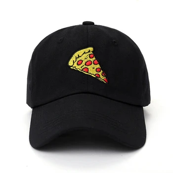 

Runing Cap Unisex Pizza Embroidered Cotton Hat Headwear Outdoor Sports Wear With Adjustable Back Closure