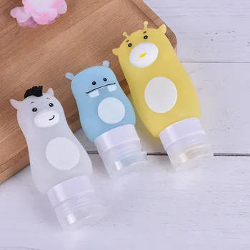 

Hippo/Horse/Giraffe Shape Cute Emulsion Dispensing Bottle Silicone Portable Cosmetics Shampoo Container Beauty Travel Bottles