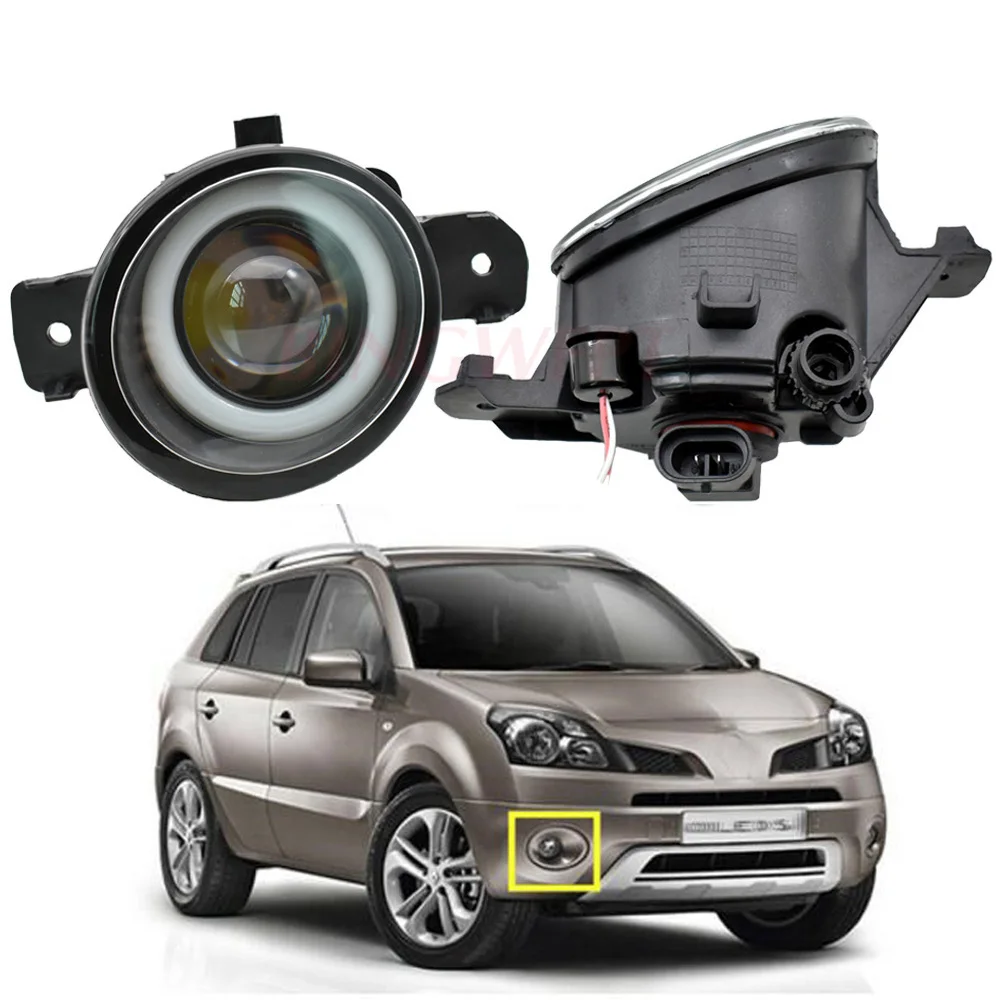 2x светодиодный туман светильник глаза ангела дневного DRL H11 12V для Renault Koleos HY 2008 2009