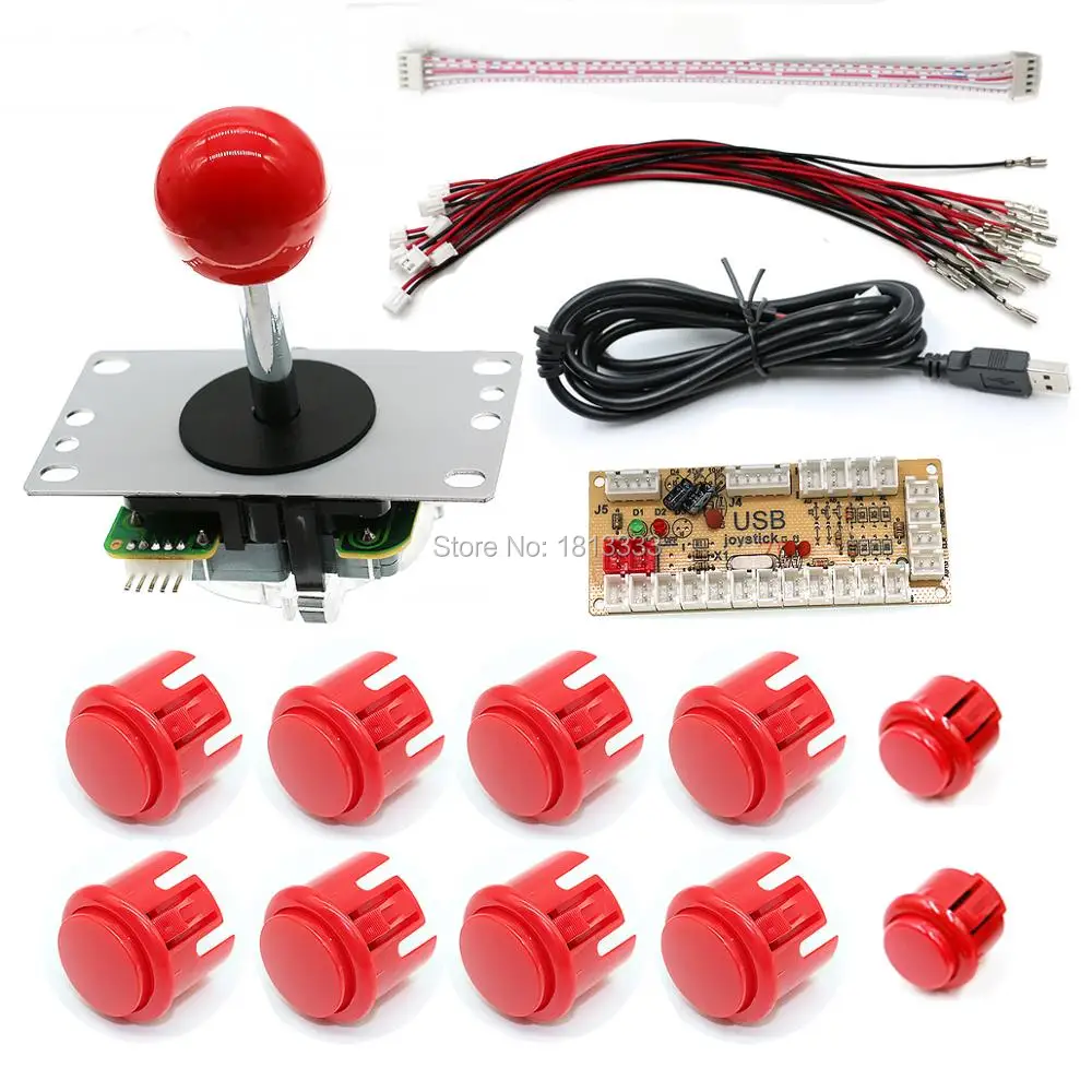 Аркадная игра в стиле ретро копия Raspberry Pi джойстик SANWA набор сделай сам USB плата
