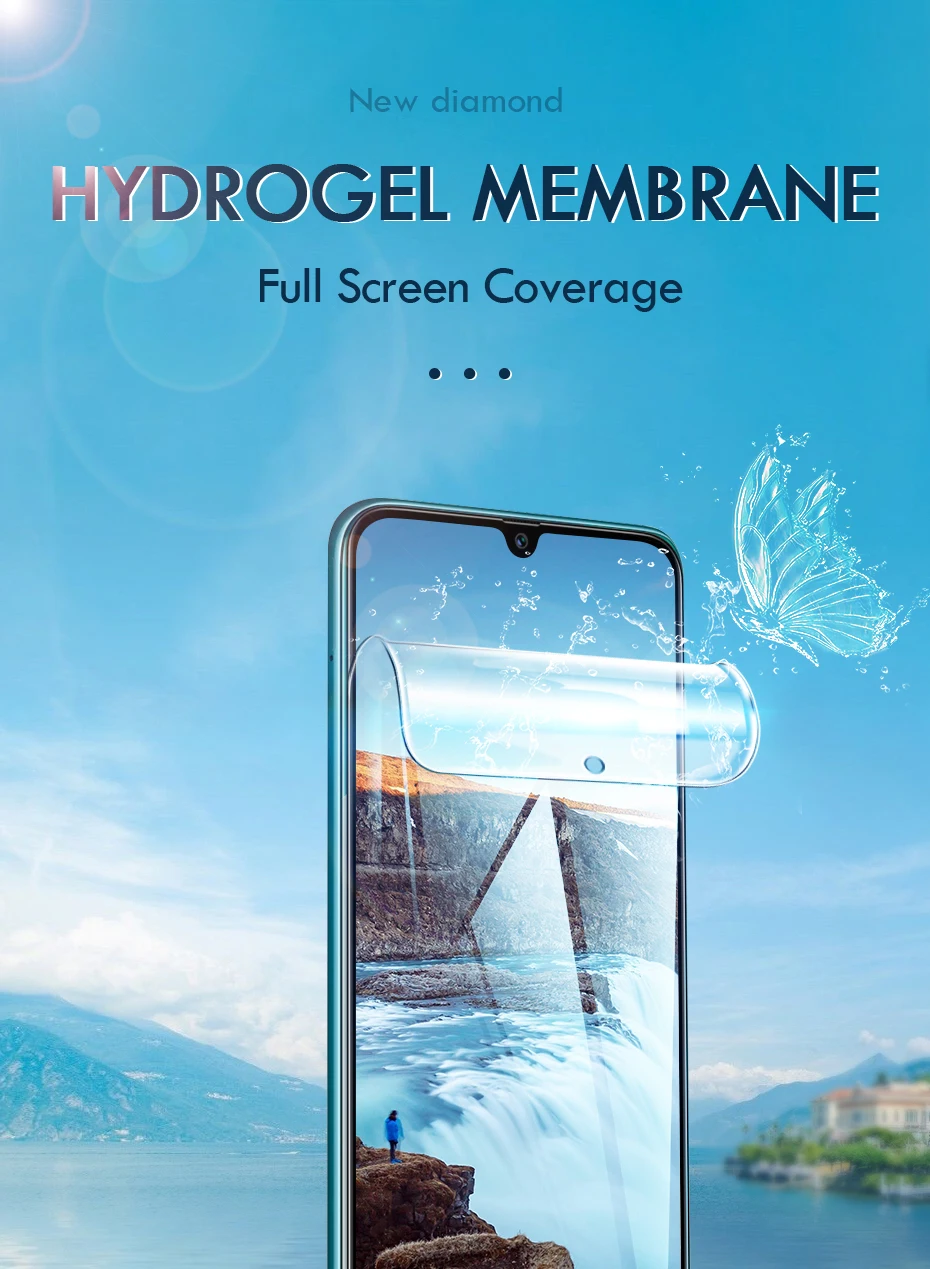 Hydrogel Film For Huawei P50 P40 P30 P20 Lite Pro Nova 5T 9 Screen Protector Mate 40 30 20 10 Lite Honor 20 50 Pro 10i Not Glass mobile protector