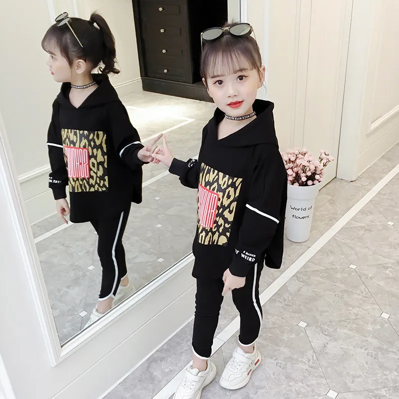 Girls Trousers Cotton Letters Sports Pants For Girls Clothing Spring Autumn  Children Sportswear 4 6 8 9 10 12 Years Kids Clothes