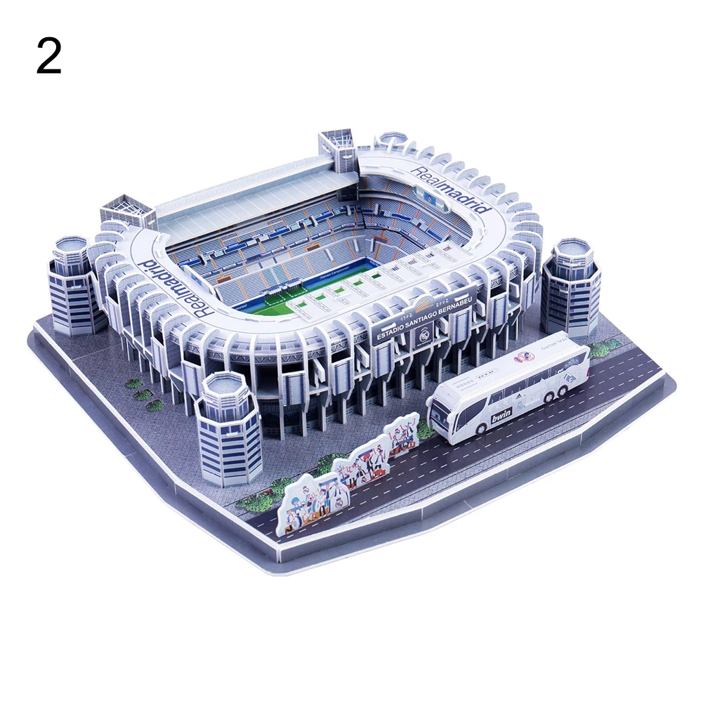 Детская забавная модель футбольного стадиона 3D головоломка игра DIY игрушка отображается на столе или забавные подарки игрушки для игры