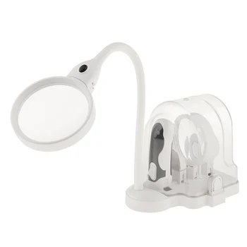 

DESKTOP HANDHELD MULTIFUNCITONAL LED Helping Hand Magnifying Glass Handheld Magnifier 2.5X 5X 16X 90MM 75MM 37MM EU Plug