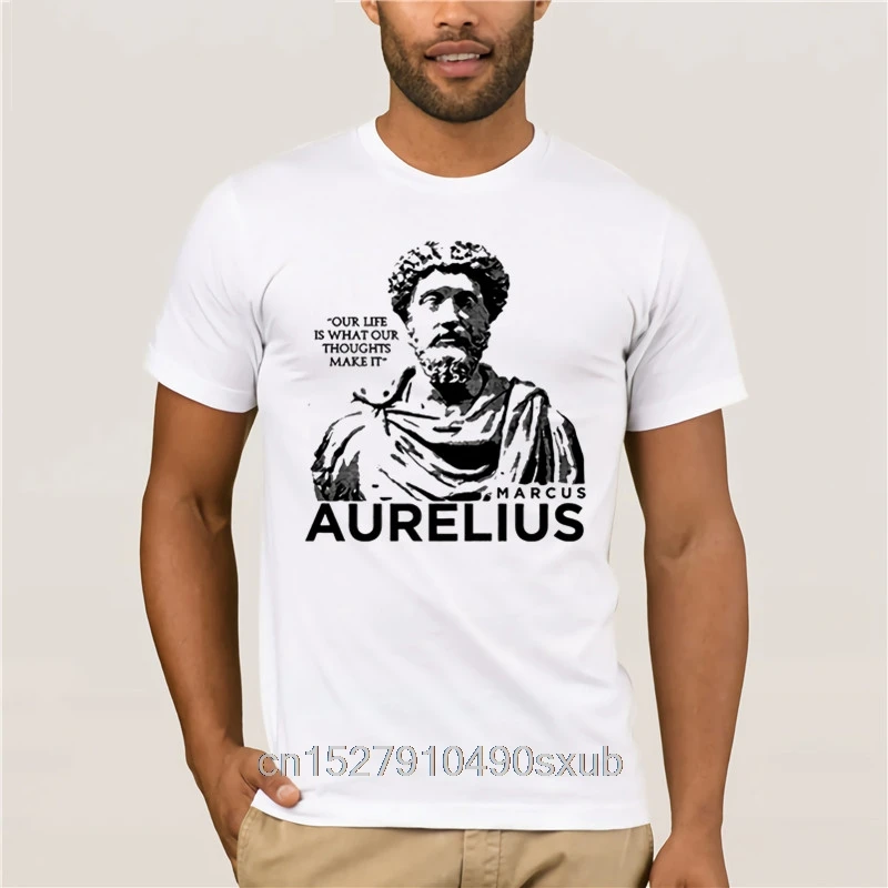 Мужская мода 2020 стильная футболка философская надпись Stoicism Маркус аурелиус День
