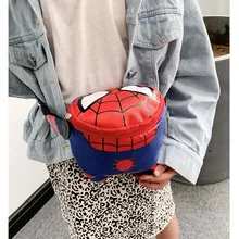 Новые поясные сумки с человеком-пауком для детей, нейлоновая детская поясная сумка, вместительная сумка в виде почек, женская сумка в виде бананов, сумка на плечо для мальчика, Капитан Америка