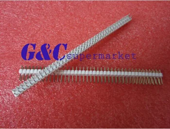 

10 pieces of white 2.54mm 2x40 pin male double row contact panel socket strip electronic accessories connection diy electronics