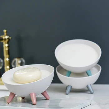 

New Creative Bathroom Kitchen Hemispherical Shaped Sponge Drain Soap Holder Bathroom Soap Box Toilet Soap Rack