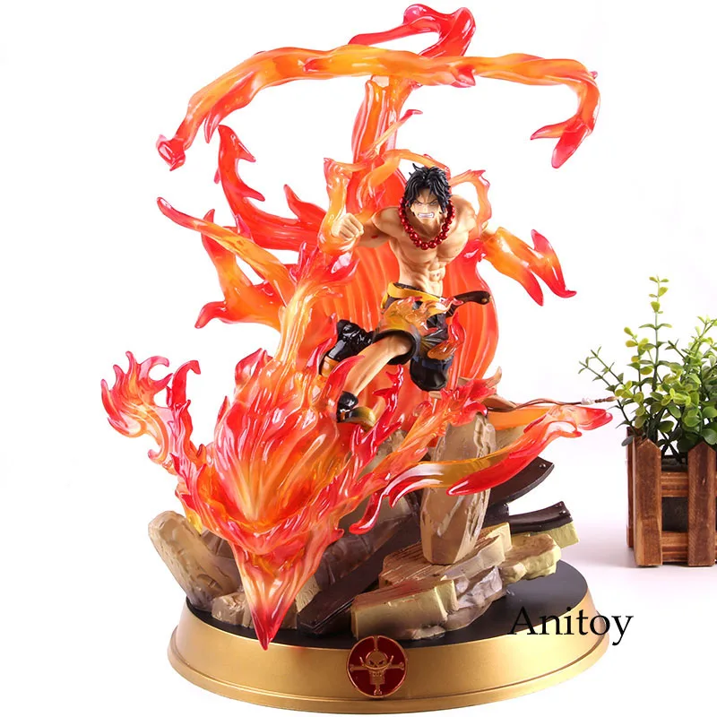 

Anime Figure One Piece Portgas.D.Ace GK Statue Decoration Toy One Piece Ace Action Figure PVC Collectible Model Toy