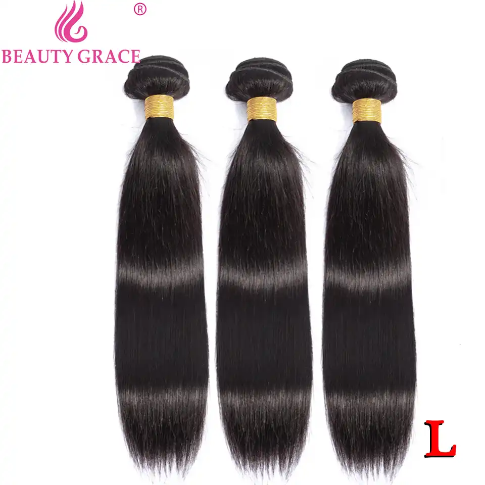 Beauty Grace 28 30 Inch Bundles Straight Hair Brazilian Hair Weave