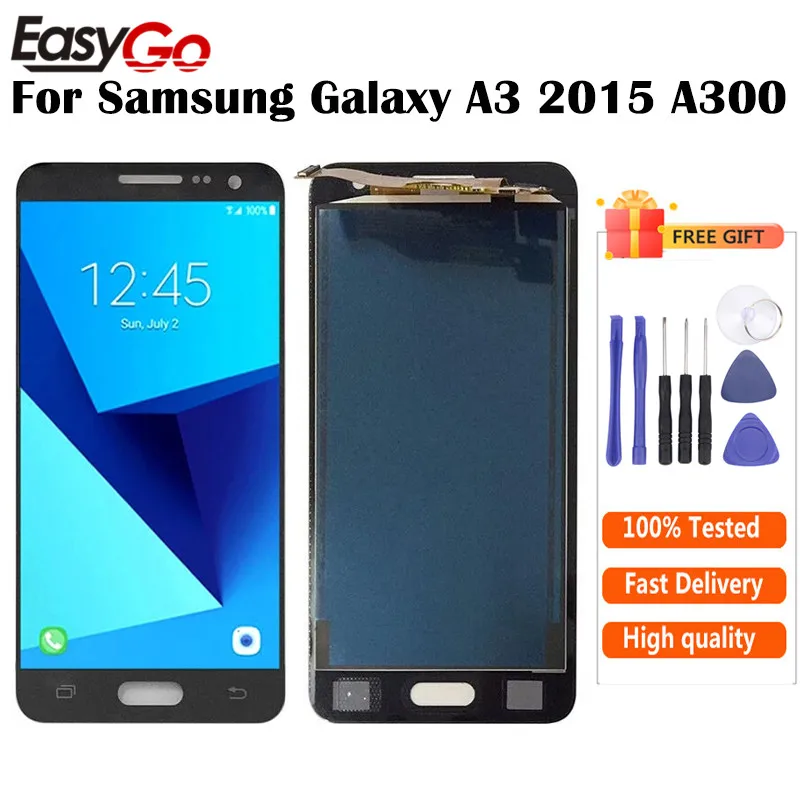 Для Samsung Galaxy A3 2015 A300 A300F A300M ЖК-дисплей + сенсорный экран дигитайзер в сборе с