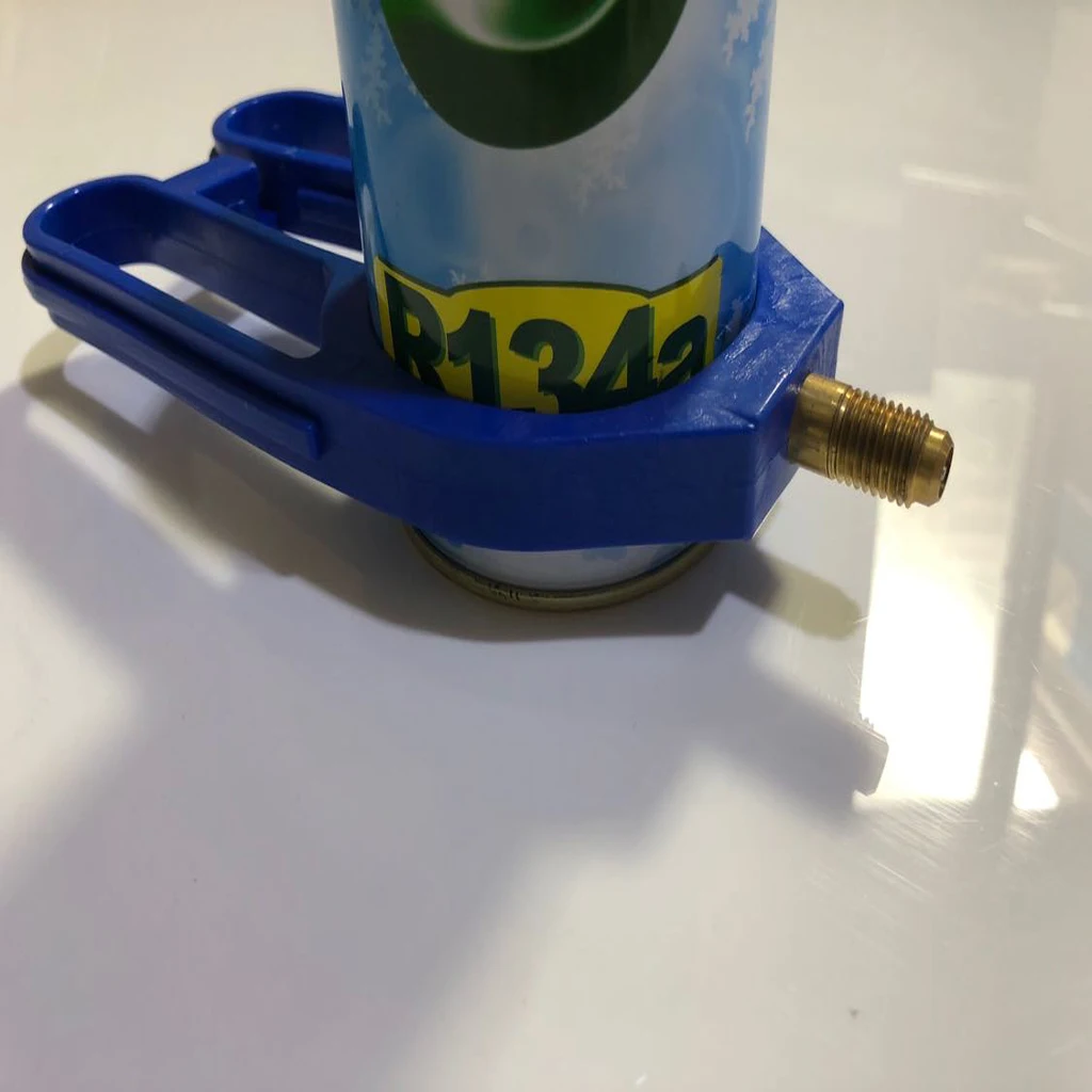 Automotive Car Can Tap R134a Refrigerant Hose Bottle Opener 1/4SAE Blue
