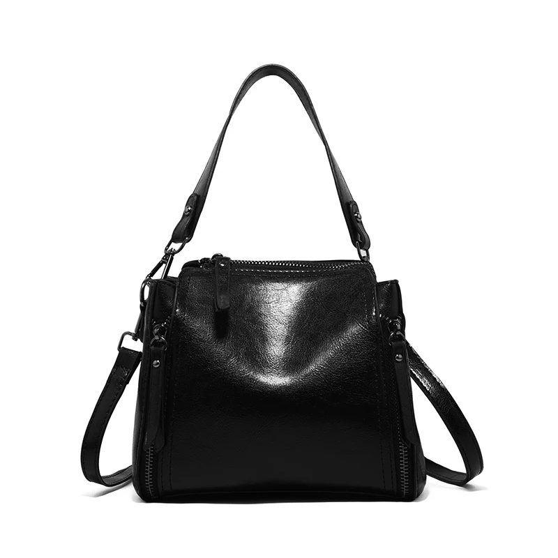 

Ceossman Fashion Retro Chain Bucket Bags Women Handbag Capacity Casual Tote Shoulder Messenger Bags Ladies PU Purse