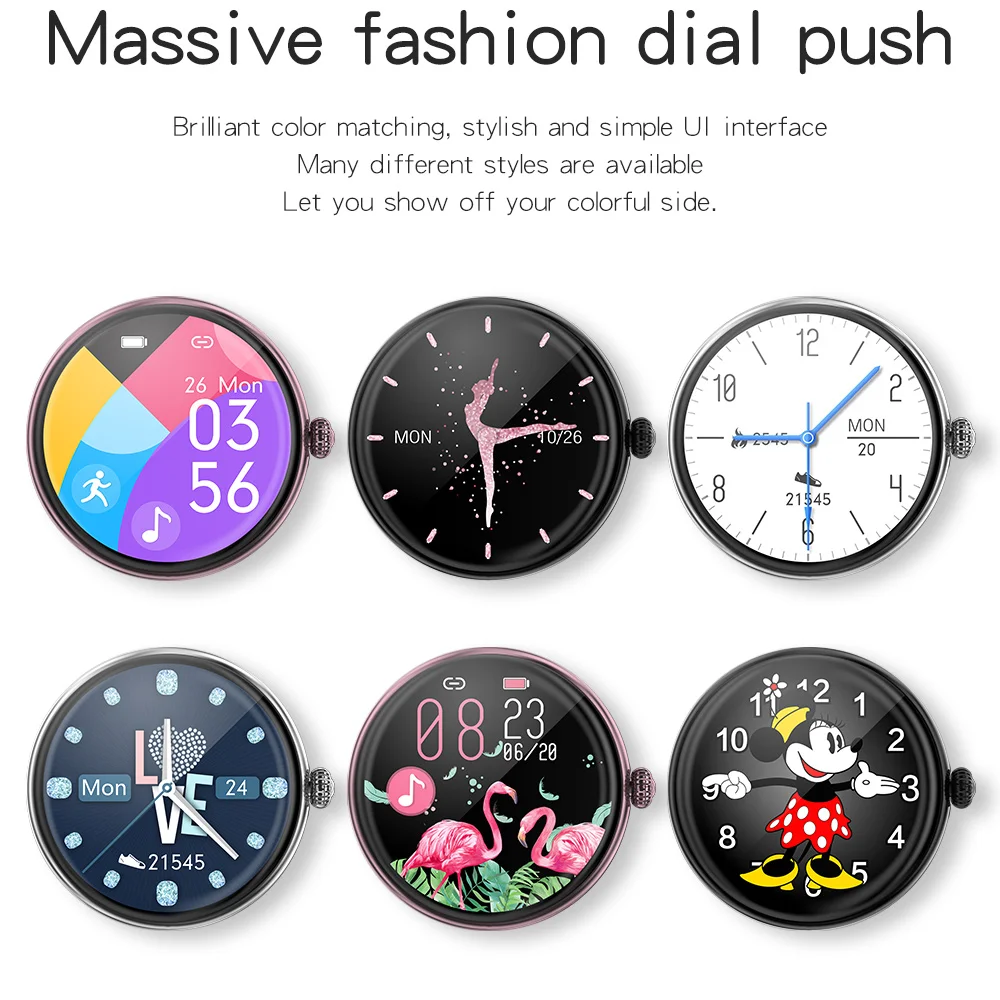 2020 Ladies Smart Watch Women Blood Pressure Heart