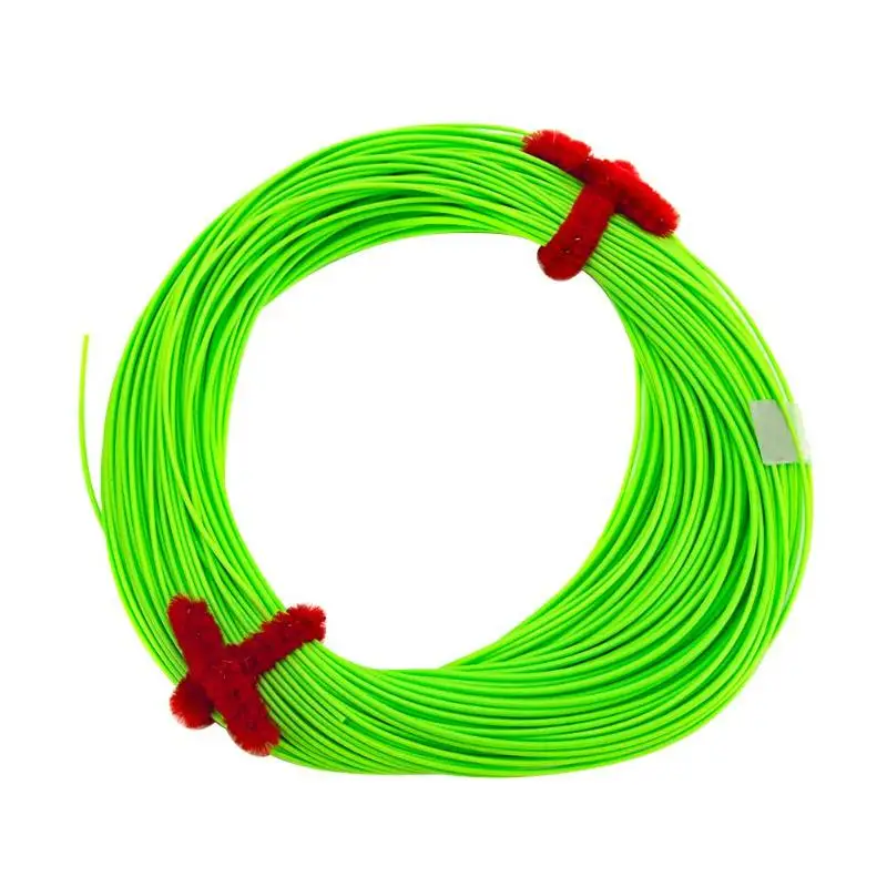 Горячая Вес вперед Катушка Fly Fishline нежной текстуры износостойкий 100FT проволока плавающая летучая рыба петля для метания