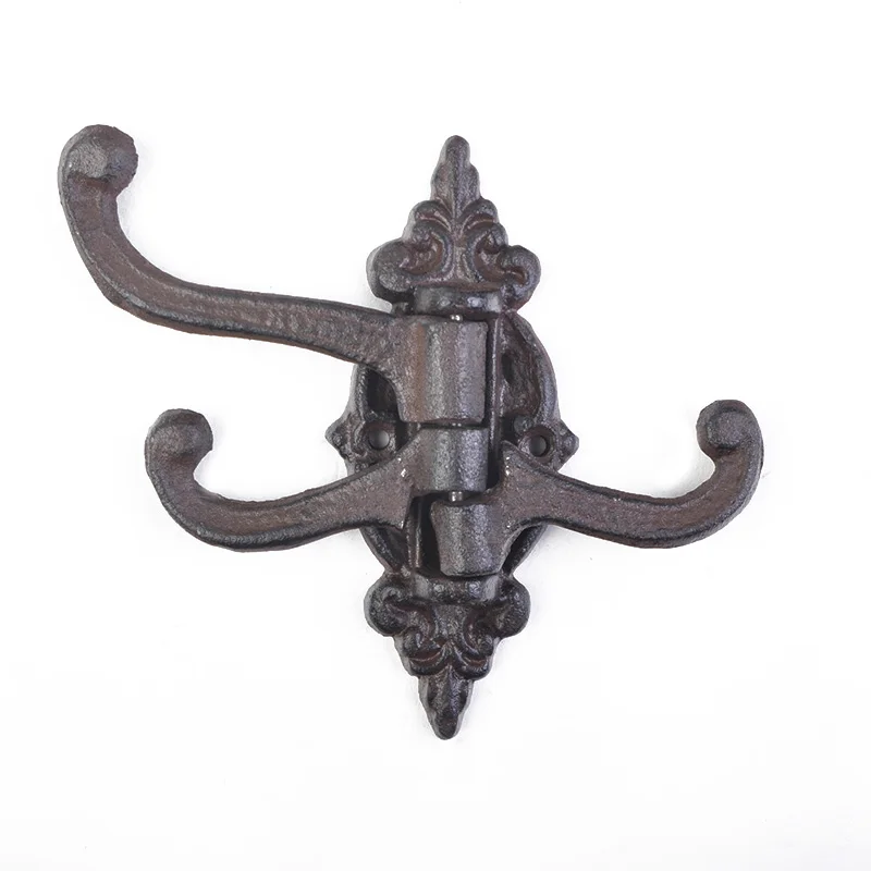 

Cast Iron Vintage Victorian Swing Wall Hook Movable Creative Home Garden Hooks household supplies