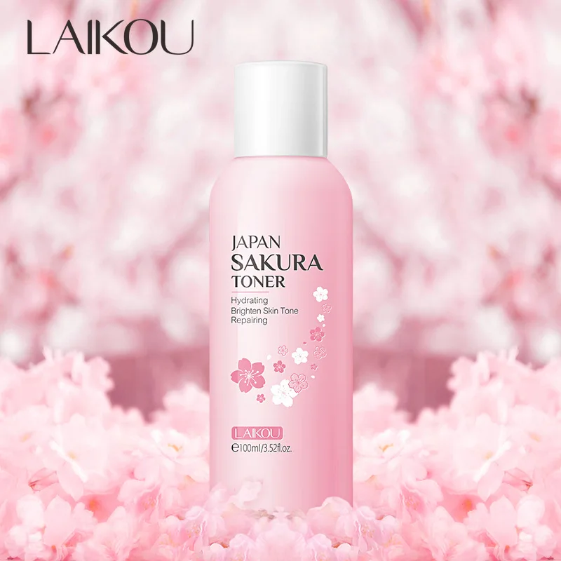 

2PCS 100ml Cherry Blossoms Face Tonic Deep Moisturizing Oil-control Makeup Water ​Refreshing Skin Care Sakura Toner
