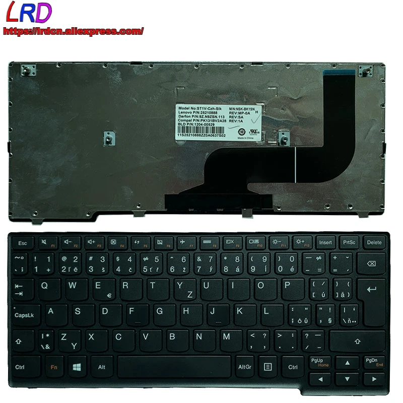 CZ Чешская клавиатура для Lenovo IdeaPad Yoga 11S S210 S215 Flex 10 S20-30 S21e-20 ноутбука 25210888 25210858 25210828 |