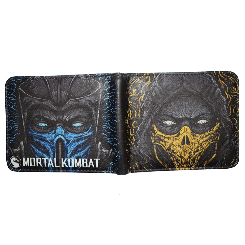 New Arrival Cartoon Movie Mortal Kombat  Wallet Short Purse With Coin Pocket 