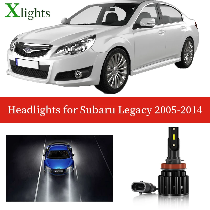 

Xlights LED Headlight Bulb Low High Beam Lamp Headlamp Light For Subaru Legacy 2005 2006 2007 2008 2009 2010 2011 2012 2013 2014