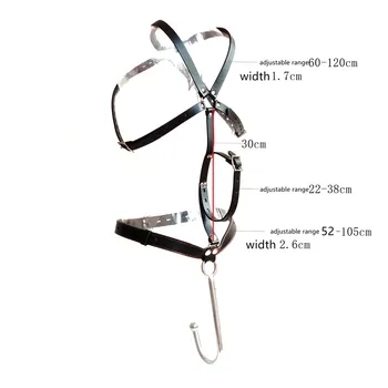 Sex Furnitures BDSM Bondage Rope Hand Cuffs Leather Sex Collar With Leash Adjustable Stainless Steel Metal Hook With Ball 18+ 3