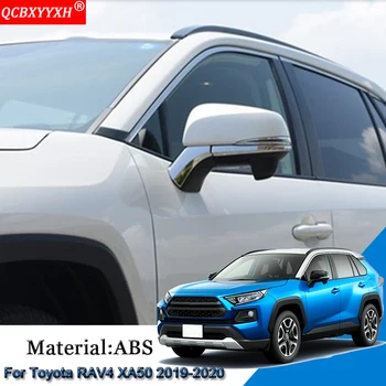 

Car Styling Car Rearview Mirror Cover Sequins Decorative Strips Sticker Automobiles Accessories For Toyota RAV4 XA50 2019 2020