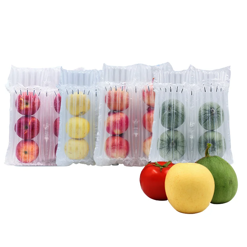 

Apple Pear Melon Peach Orange Fruit Packaging Quakeproof logistic Protection Air Column Bag Buffer Inflatable Bubble Balloon
