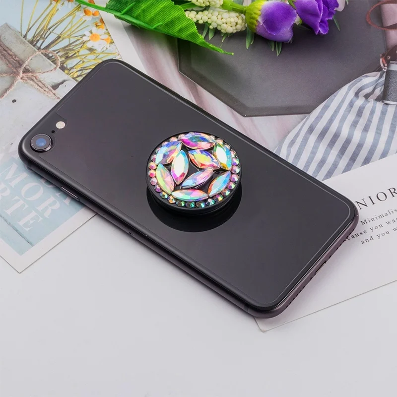 Phone Holder Stand Grip Universal Expanding Bracket For iPhone Samsung A50  Quicksand Glitter Support Suporte  Uchwyt Na Telefon (9)