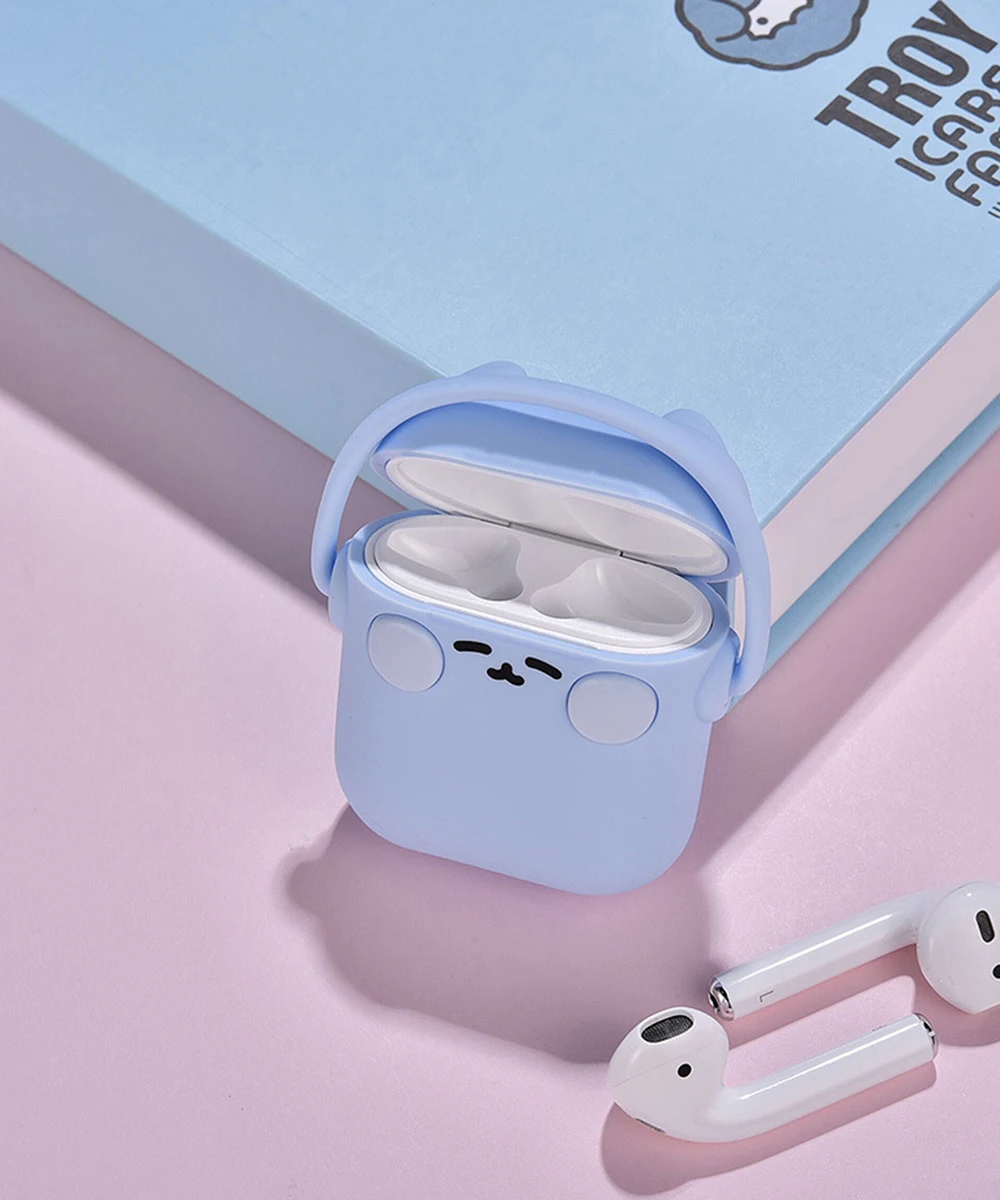 Для Apple Airpods 2 Чехол милый мягкий силиконовый Bluetooth наушники аксессуары защитный чехол для Air pods 1 чехол