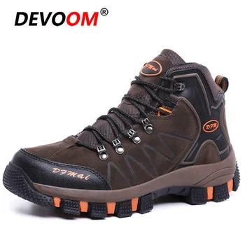 

Winter Trekking Hiking Shoes Men Warm Waterproof Sneakers Tactical Boots Men Suede Outdoor Sport Camping Climbing Mountain Shoes