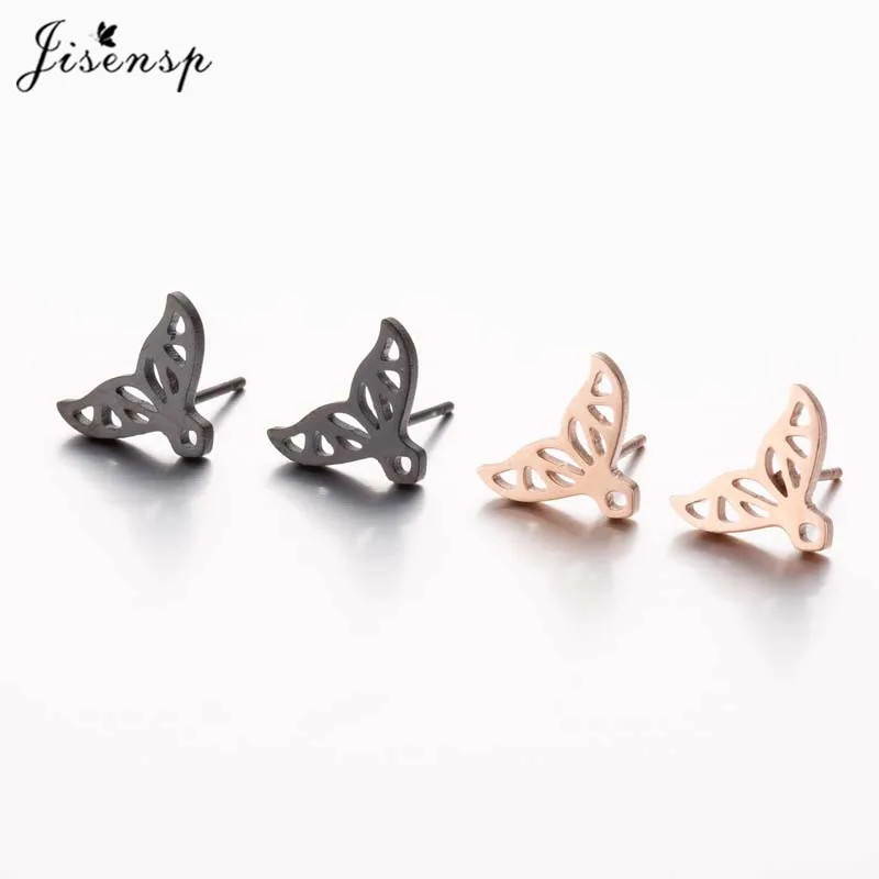 Jisensp модные ювелирные изделия мультфильм Микки животное мышь серьги гвоздики для женщин дети милые собака и кошка птица серьги из нержавеющей стали