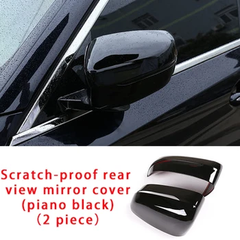

For BMW 7 series G11 G12 740i 750i 2016-2018 Scratch-proof rear view mirror cover black molding trim 2pcs