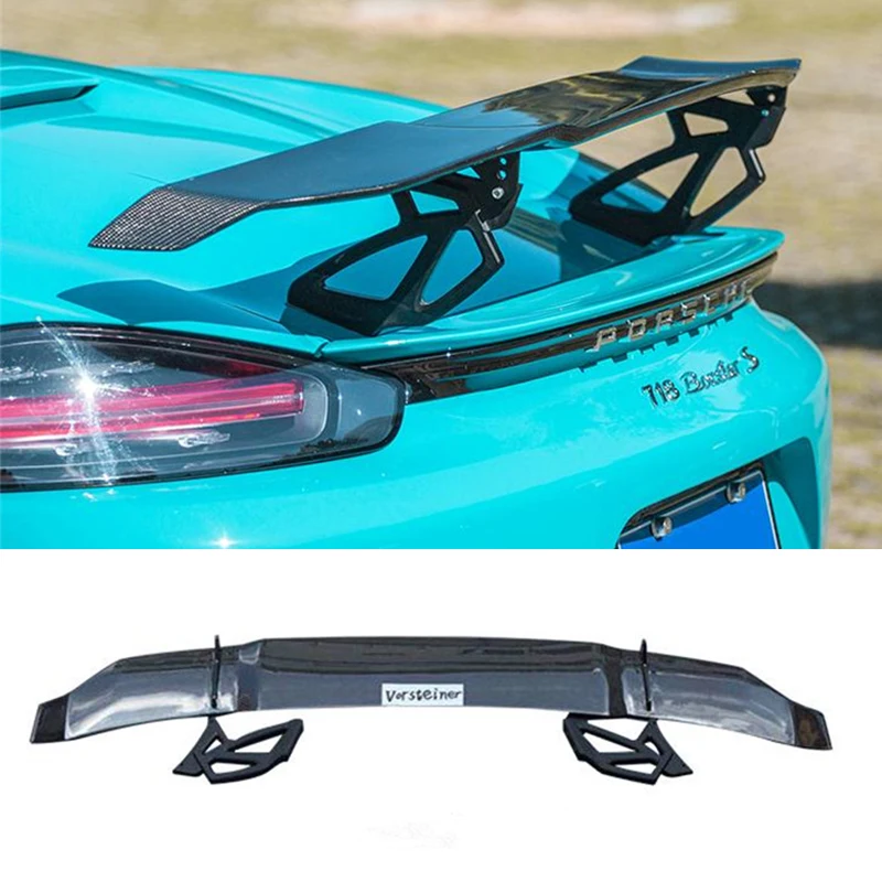 Спойлер из углеволокна для Porsche 911 718 Boxster Cayman- хвост сзади губ защита от солнца на заднее стекло авто спойлер высокое качество заднее крыло