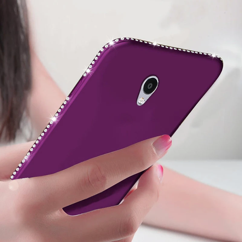 Блестящий чехол со стразами для MEIZU 5S 6 M5S M6 Charm blue M3 Note M5 телефона стразы мягкая