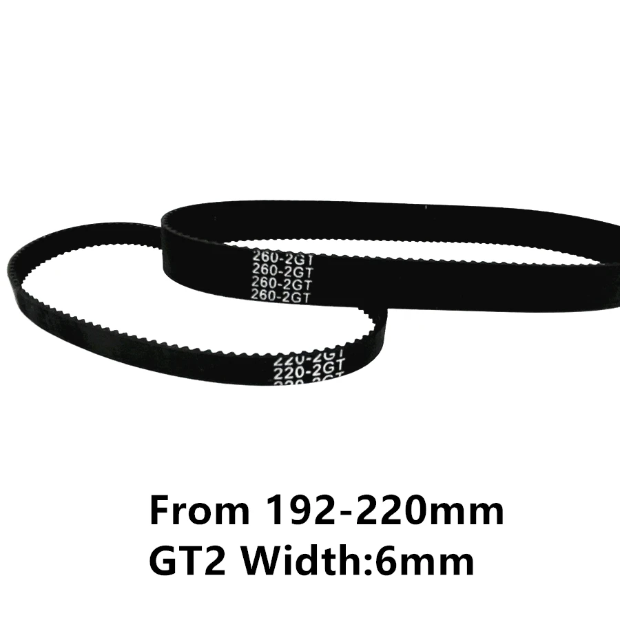 Gt2 6mm Closed Loop Rubber Timing Belt 