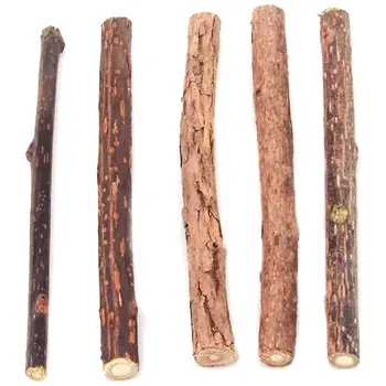 

New 5 PC Cute Cat Stick Chew Toy Dental Health Kitten Brush Teeth Pet Treat