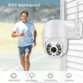 

1080P PTZ Wireless IP Camera Waterproof 4X Digital Zoom Mini WiFi Security CCTV Camera Audio Ai Intelligence