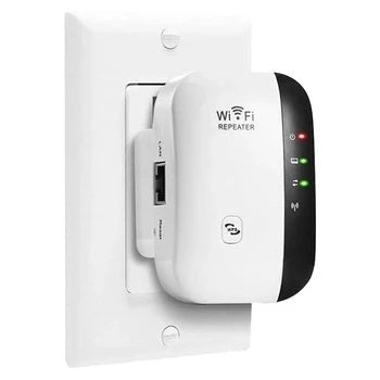 

WiFi Network Repeater Wireless Signal Amplifier Small Bread Routing Extender 300M Relay Repeater UK Plug