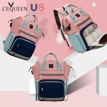 

USB Diaper Bag Baby Mummy Maternity Bag For Stroller Diaper Bagpack Waterproof Nappy Backpack Nursing Bags Sac A Langer Bebe