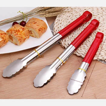 

New Stainless Steel Food Clip Snack Fryer Buffet Serving Tongs France Frying Kitchen Food Tongs
