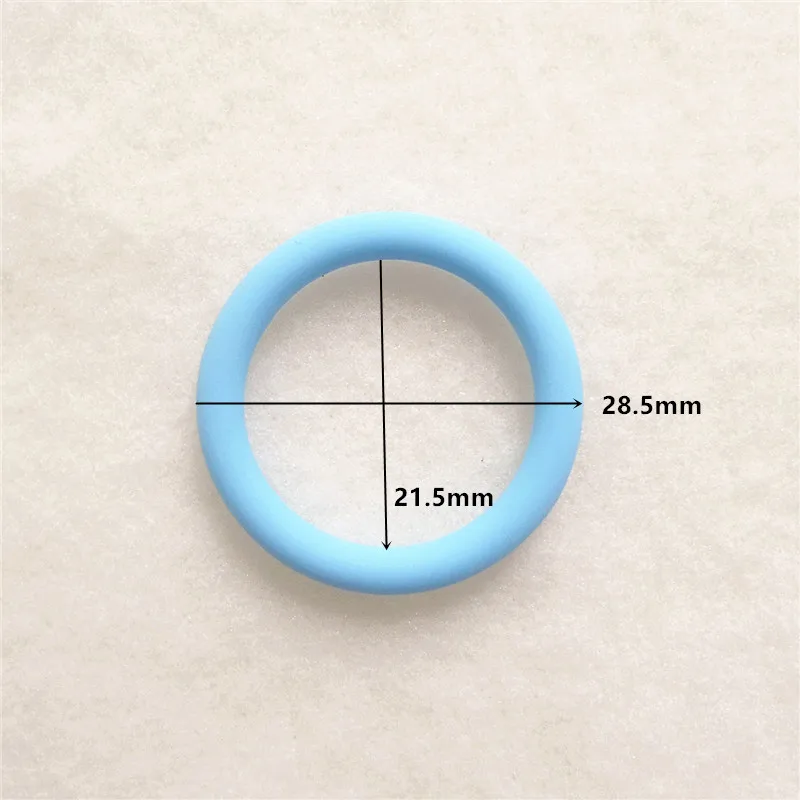Chenkai 100pcs Transparent Silicone Mam Ring DIY Baby Pacifier Dummy NUK Clear Adapter O Rings Holder Chain Toy Accessories