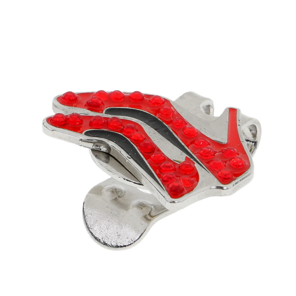 Shiny High-heels Magnetic Hat Clip Golf Ball Marker Fit for Golf Cap Visor
