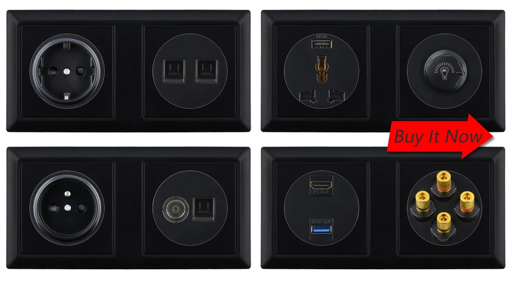 de parede dupla hdmi para conector de saída de painel fosco