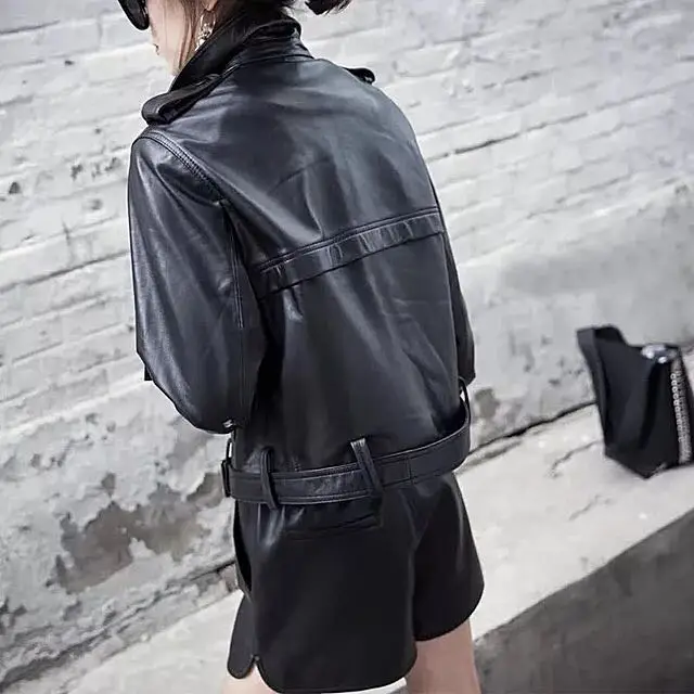 Натуральная кожаная куртка женская натуральная из натуральной овечьей кожи