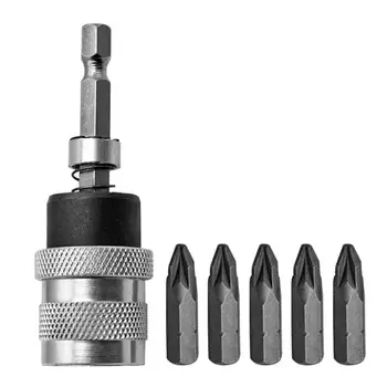 

1/4 inch Hexagonal Shank Quick Release Rod Magnetic Screwdriver Bit Holder